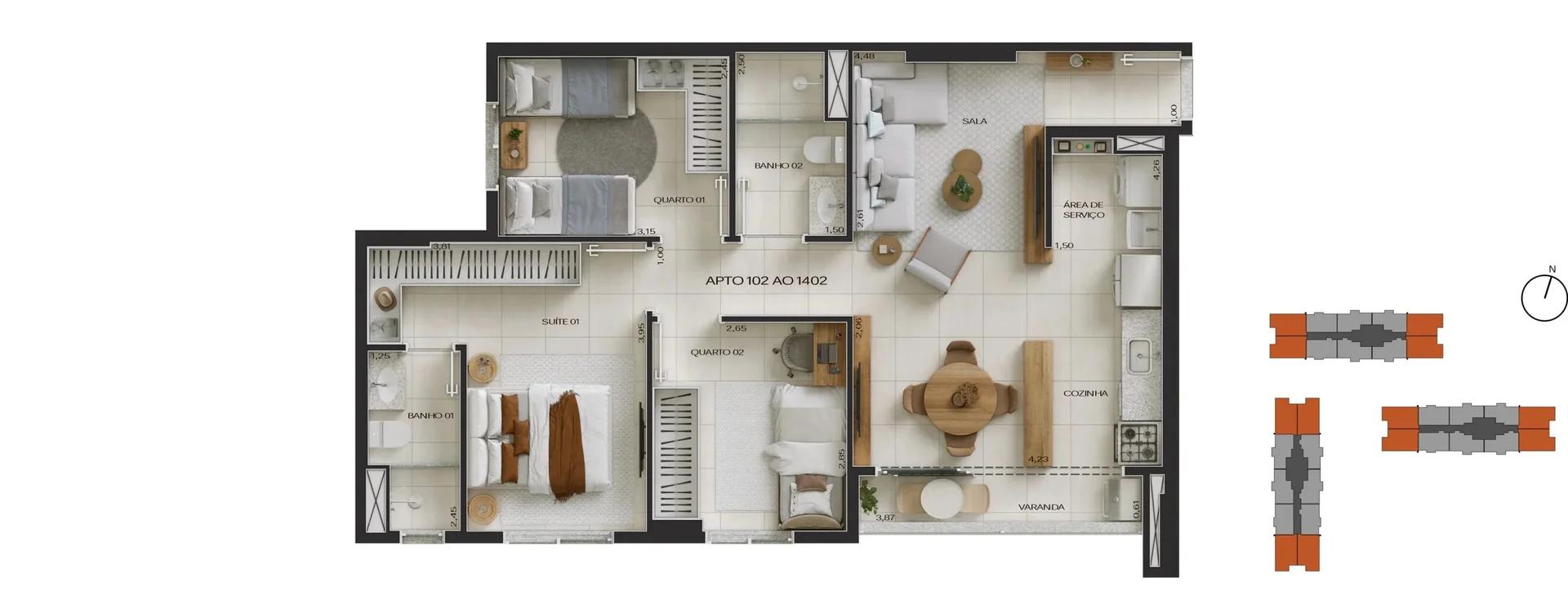 UP Resort Residencial - Quadra 102 - Samambaia Sul