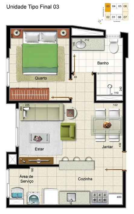Condomínio Edifício Nova Friburgo - Apartamentos de 1 quarto