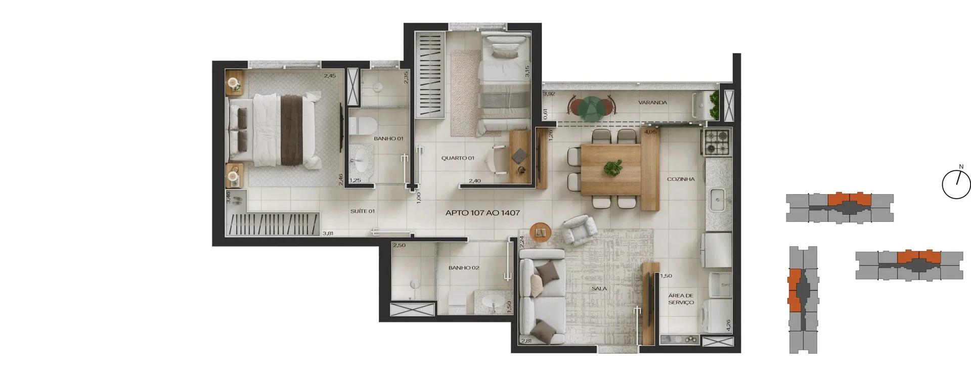 UP Resort Residencial - Quadra 102 - Samambaia Sul