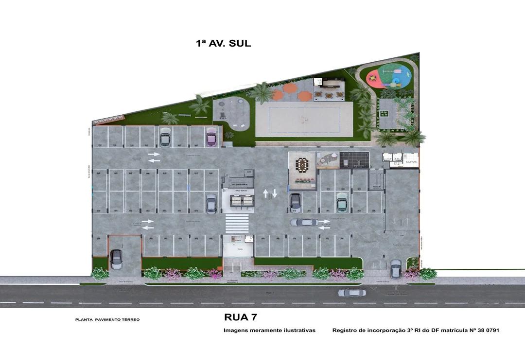 Residencial SH Paradiso QN 307 em  Samambaia Sul