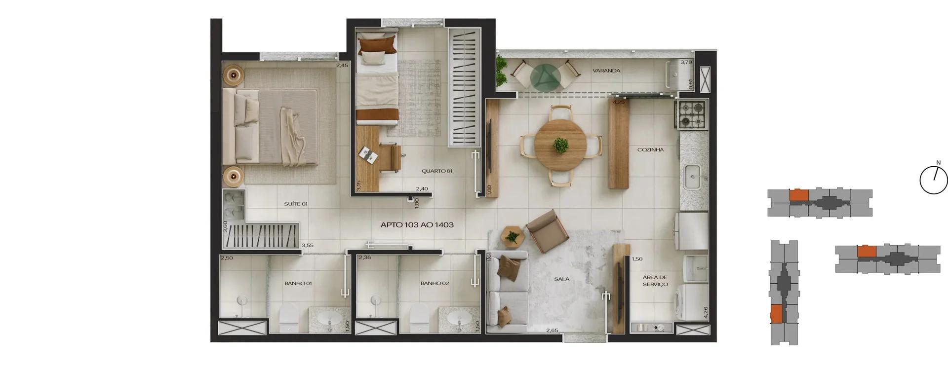 UP Resort Residencial - Quadra 102 - Samambaia Sul